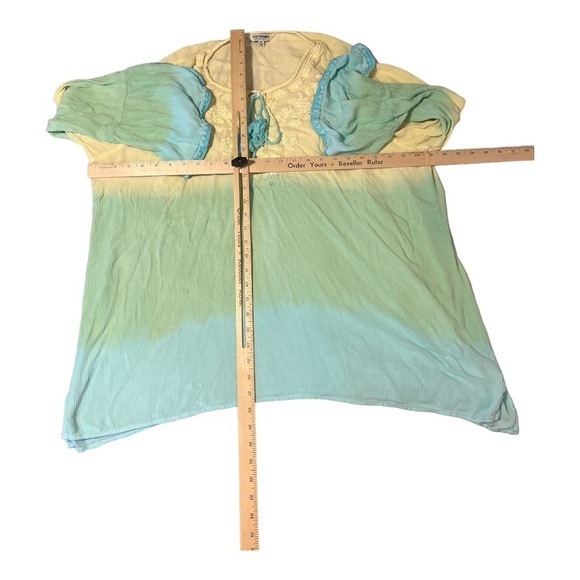 Tantrums Gauzy Boho Embroidered Flowy Blouse Size XXL AC1 - Picture 5 of 5